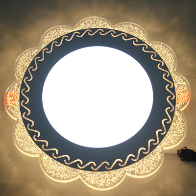 L'écran plat LED d'ODM d'OEM allume la conception en verre de bulle de fleur de RVB